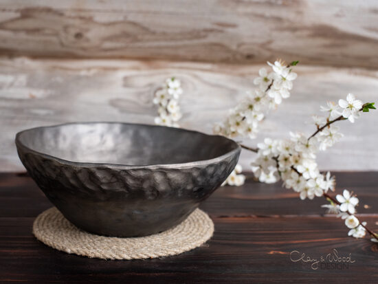 Melnās keramikas bļoda "Wabi Sabi" 20