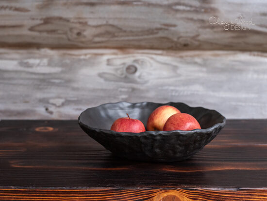 Melnās keramikas bļoda "Wabi Sabi" 22