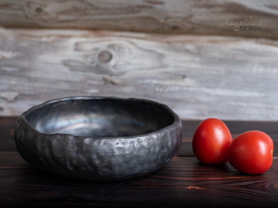 Melnās keramikas trauks "Wabi Sabi"