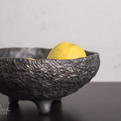 Black ceramic serving bowls